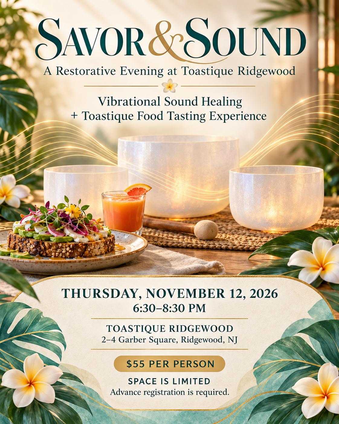 Read more about the article Savor & Sound | Sound Healing in Ridgewood, NJ